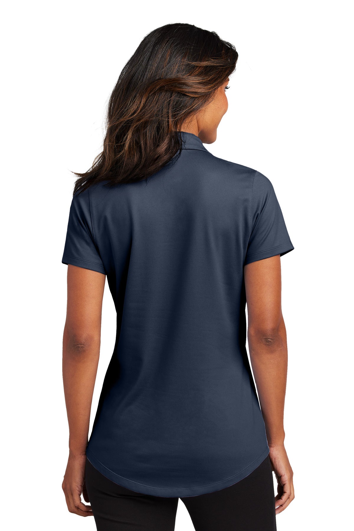 Custom Embroidered Port Authority Women's City Stretch Polo LK683,River Blue Navy