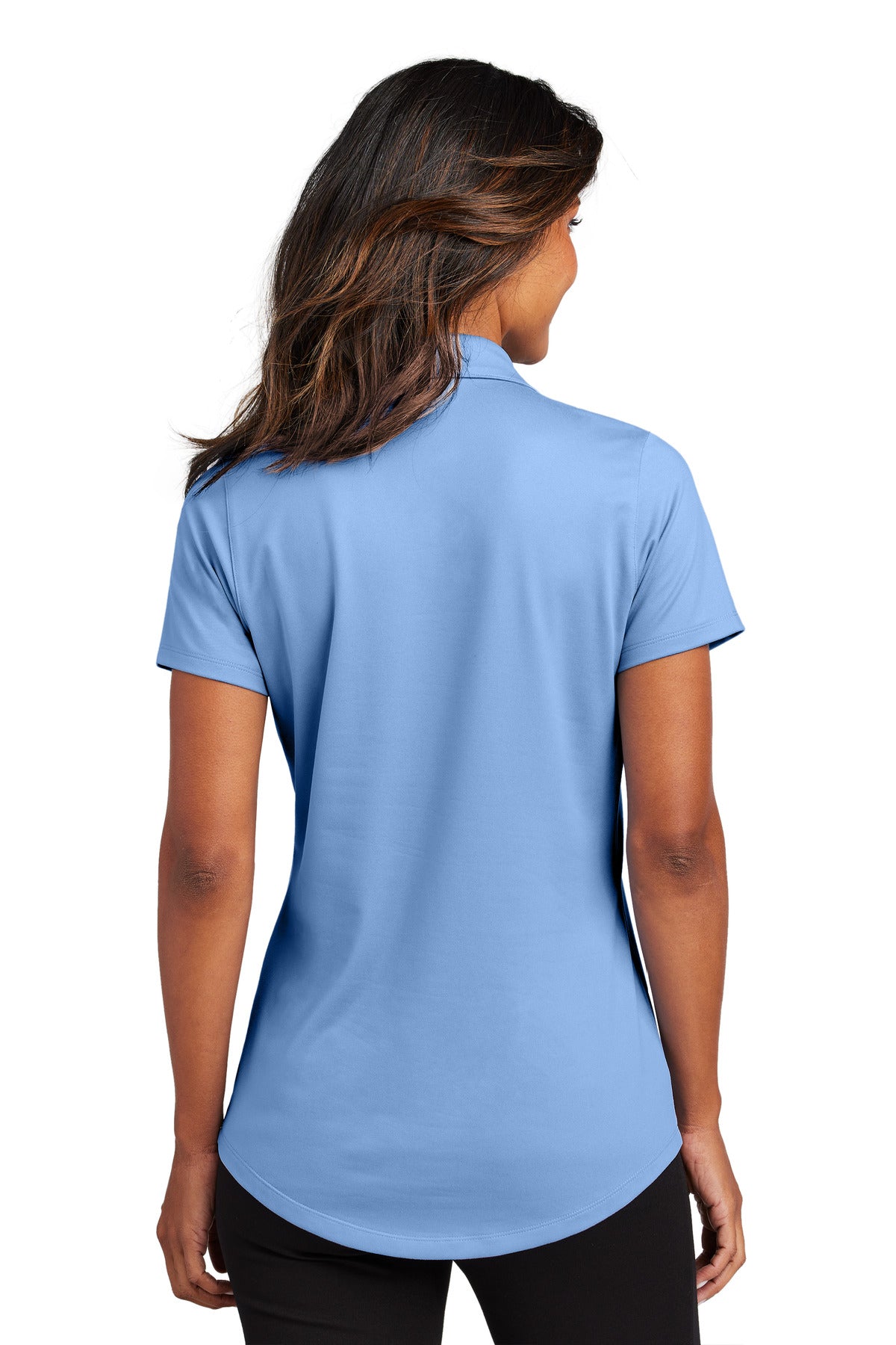 Custom Embroidered Port Authority Women's City Stretch Polo LK683,Swiss Blue