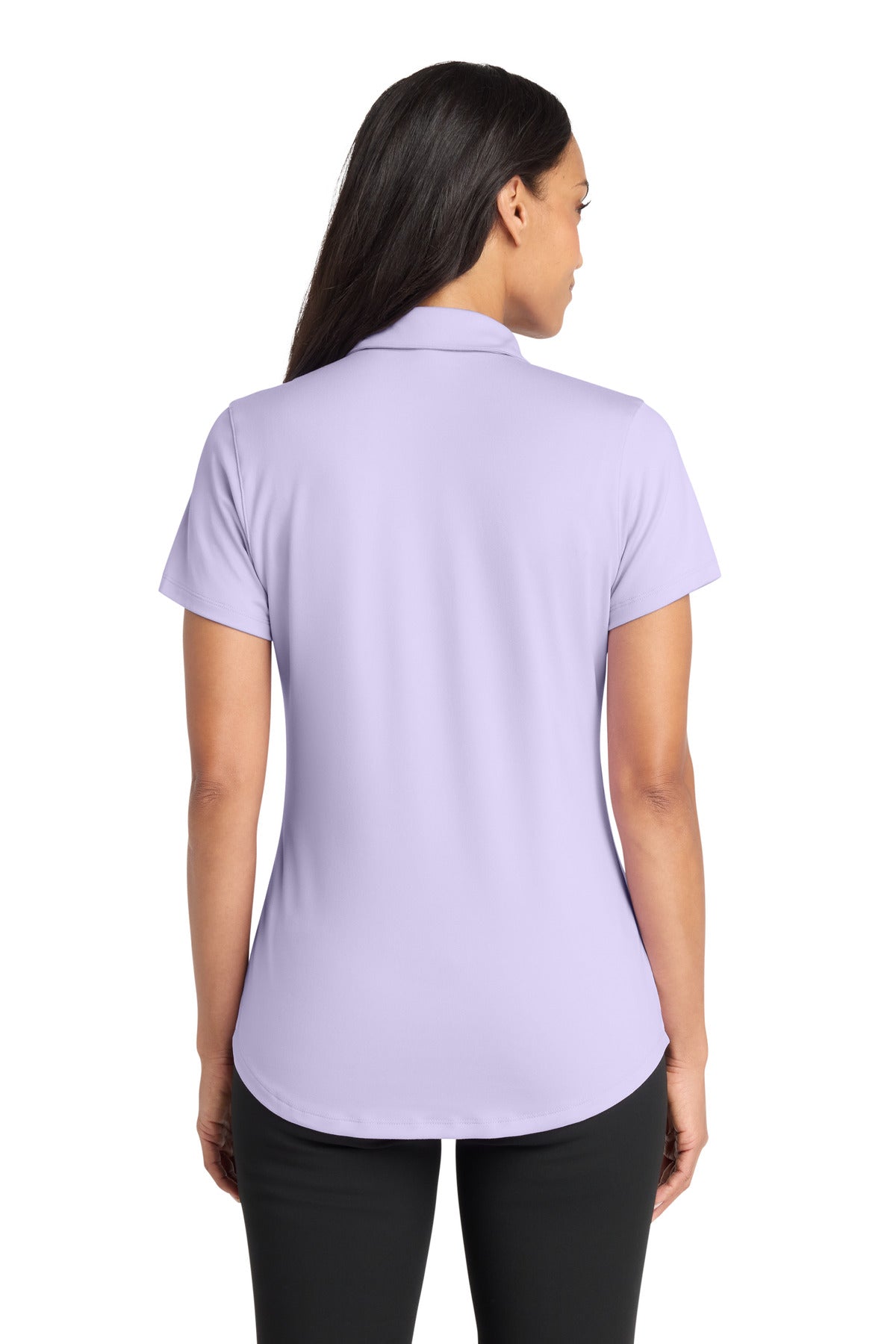 Custom Embroidered Port Authority Polos/Knits in Bright Lavender