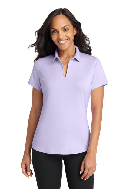 Custom Embroidered Port Authority Polos/Knits in Bright Lavender