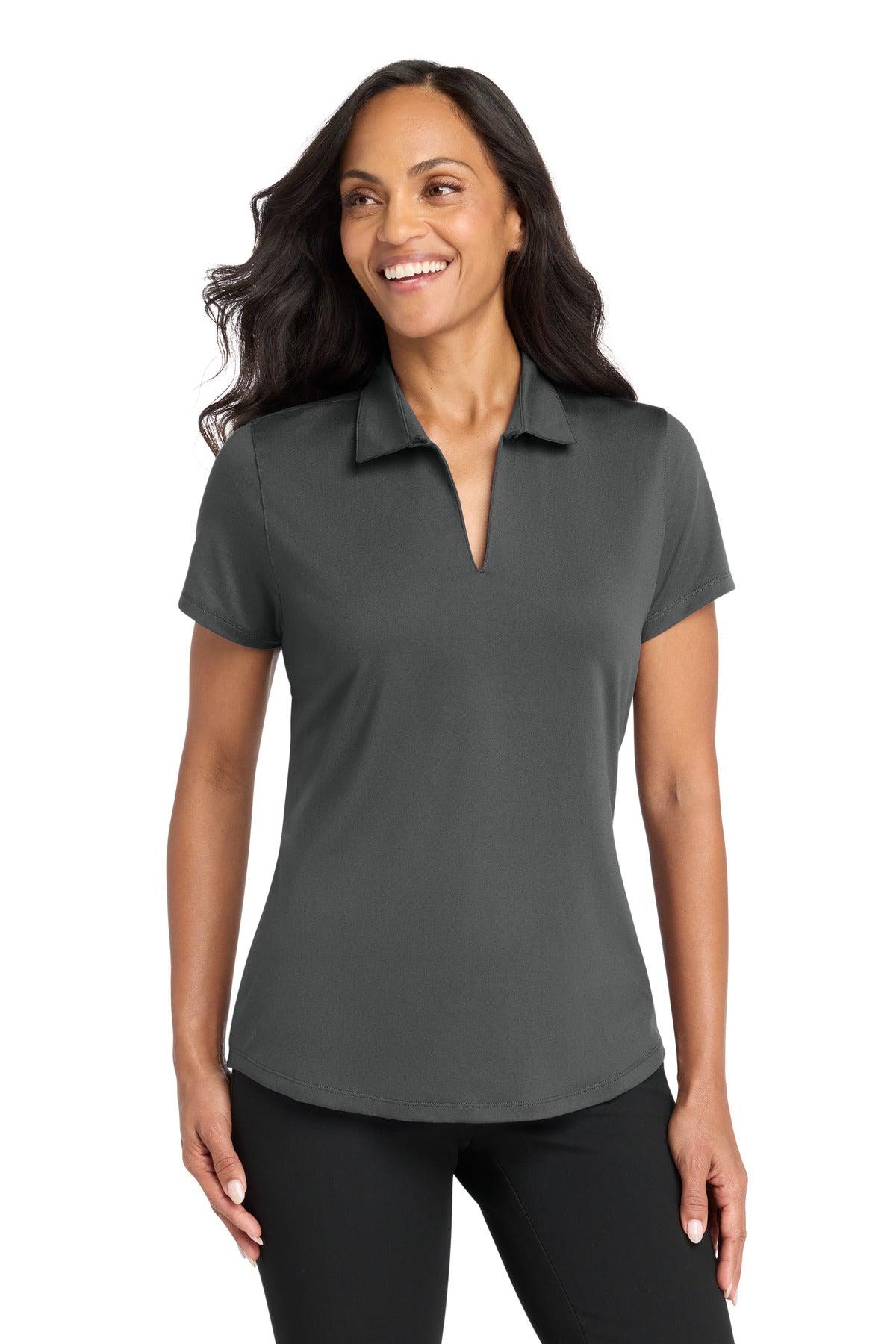 Custom Embroidered Port Authority Polos/Knits in Graphite