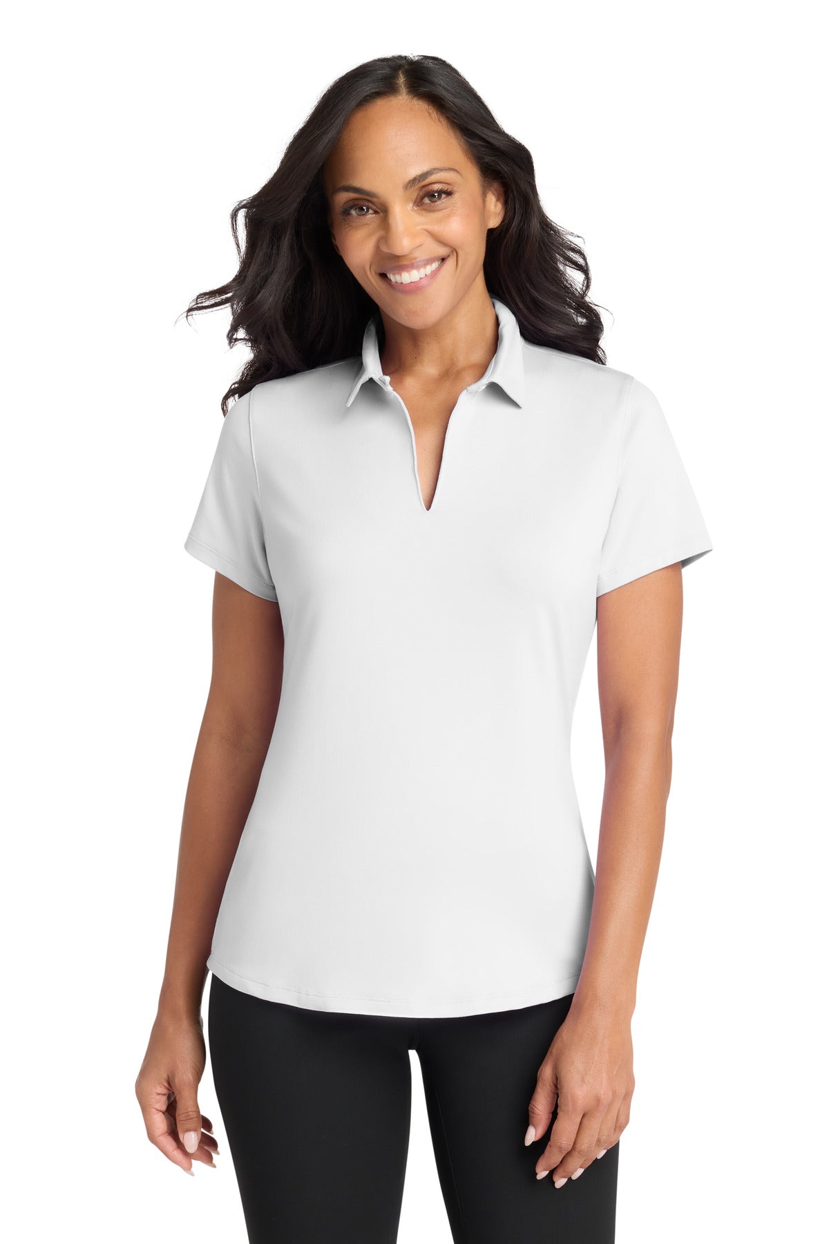 Custom Embroidered Port Authority Polos/Knits in White