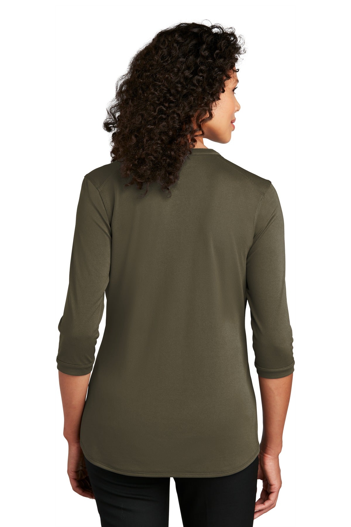 Custom Embroidered Port Authority   Women's UV Choice Pique Henley LK750,Deep Olive
