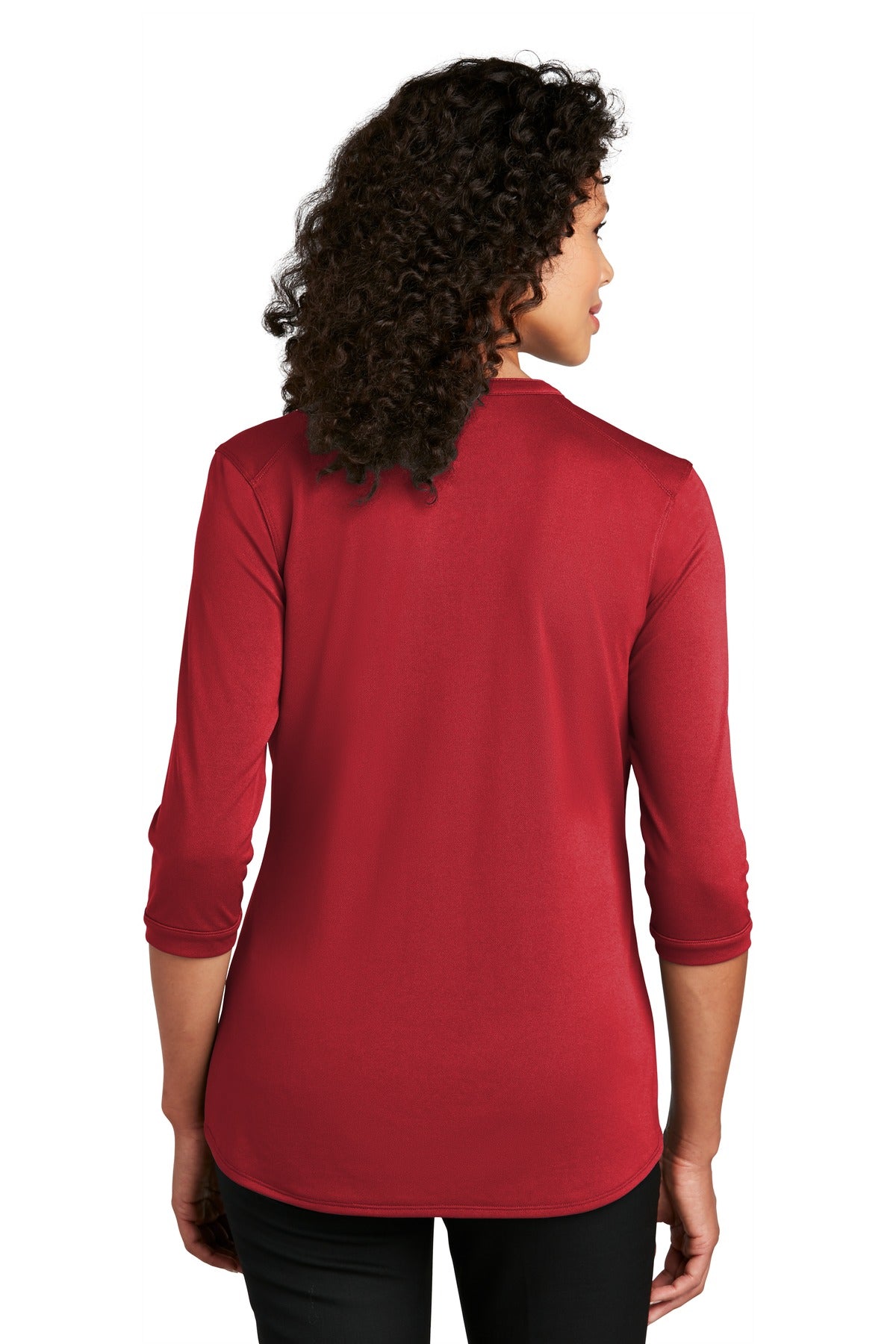 Custom Embroidered Port Authority   Women's UV Choice Pique Henley LK750,Rich Red