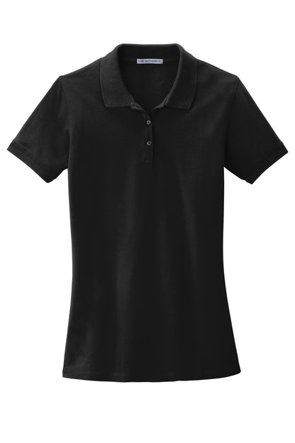 Custom Embroidered Port Authority Polos/Knits in Black