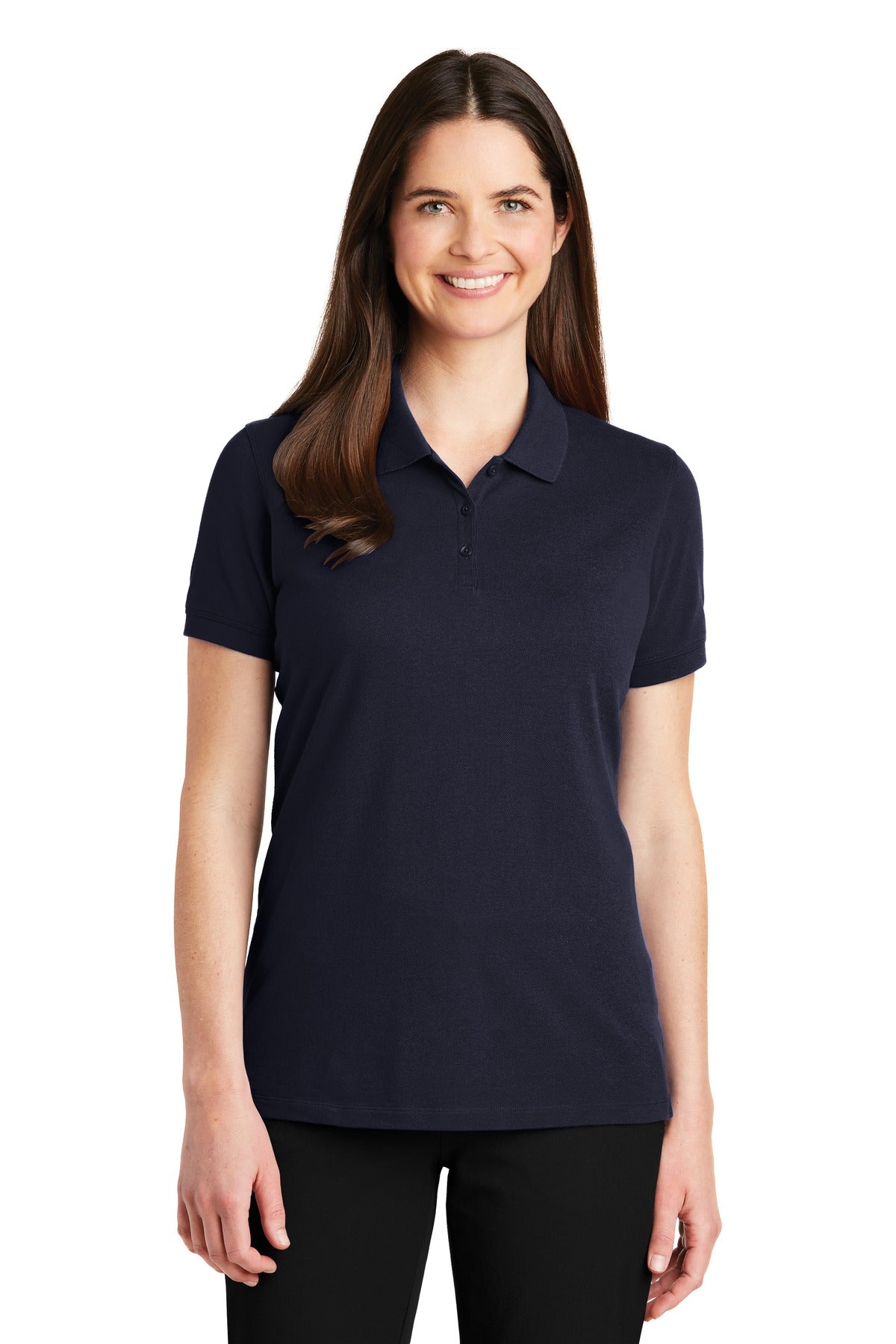 Custom Embroidered Port Authority Polos/Knits in Navy