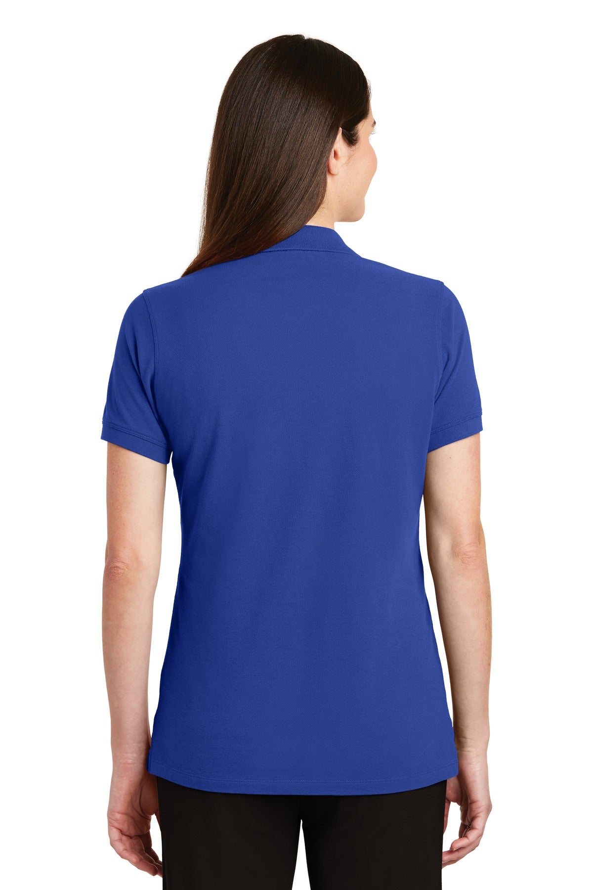 Custom Embroidered Port Authority Women's EZCotton Polo. LK8000,True Royal