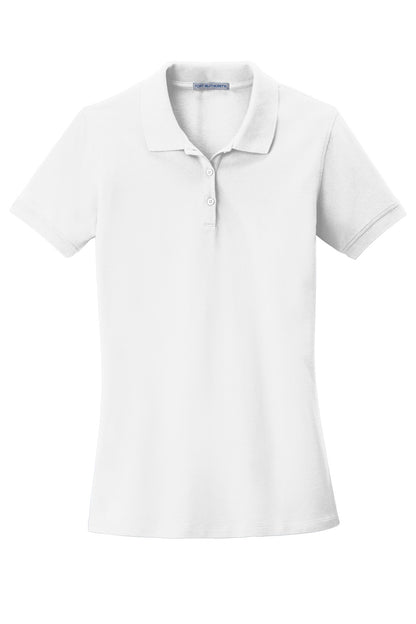 Custom Embroidered Port Authority Polos/Knits in White
