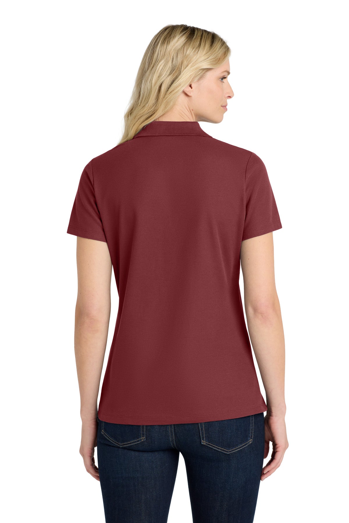 Custom Embroidered Port Authority Polos in Burgundy