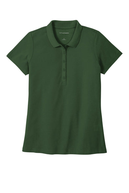 Custom Embroidered Port Authority Polos in Dark Green