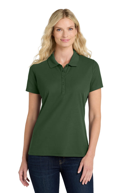 Custom Embroidered Port Authority Polos in Dark Green