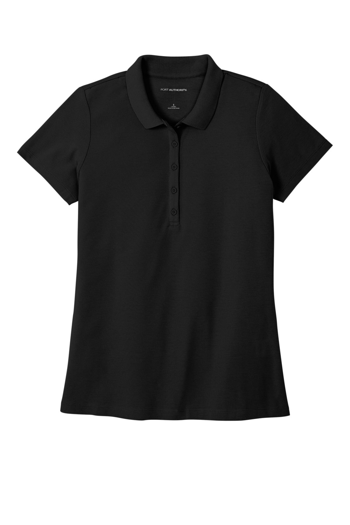Custom Embroidered Port Authority Polos in Deep Black