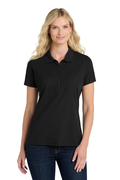 Custom Embroidered Port Authority Polos in Deep Black