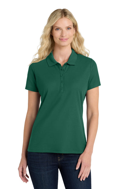 Custom Embroidered Port Authority Polos in Marine Green