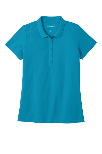 Custom Embroidered Port Authority Polos in Parcel Blue