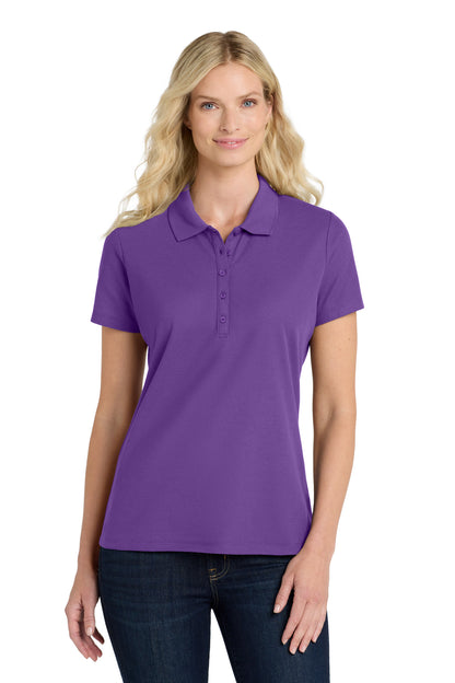 Custom Embroidered Port Authority Polos in Purple