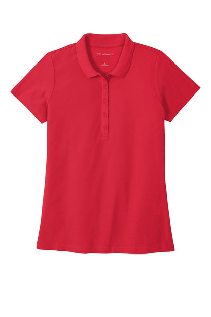 Custom Embroidered Port Authority Polos in Rich Red