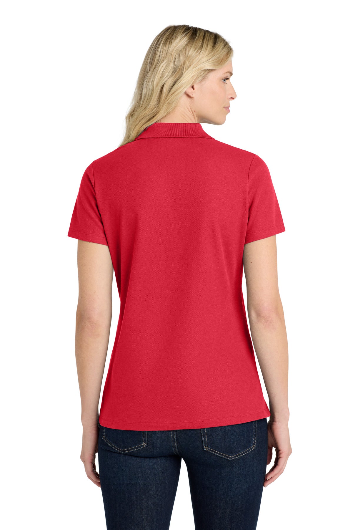 Custom Embroidered Port Authority Polos in Rich Red