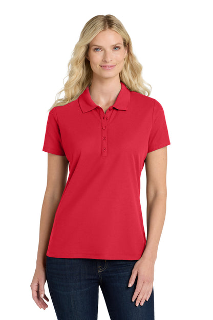 Custom Embroidered Port Authority Polos in Rich Red