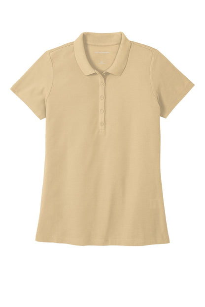 Custom Embroidered Port Authority Polos in Wheat