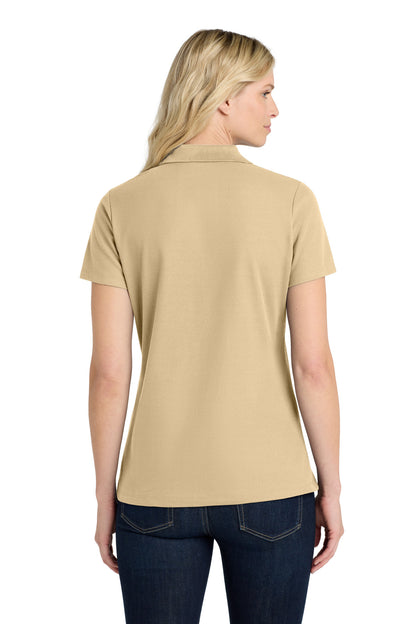 Custom Embroidered Port Authority Polos in Wheat