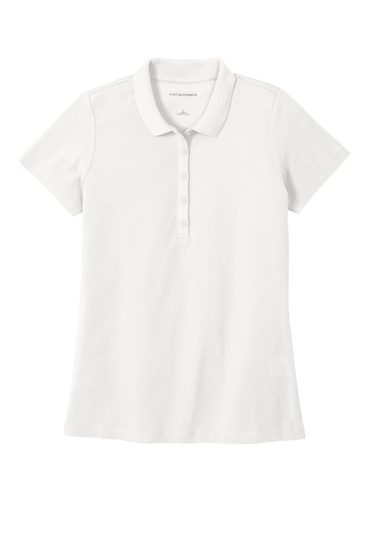 Custom Embroidered Port Authority Polos in White