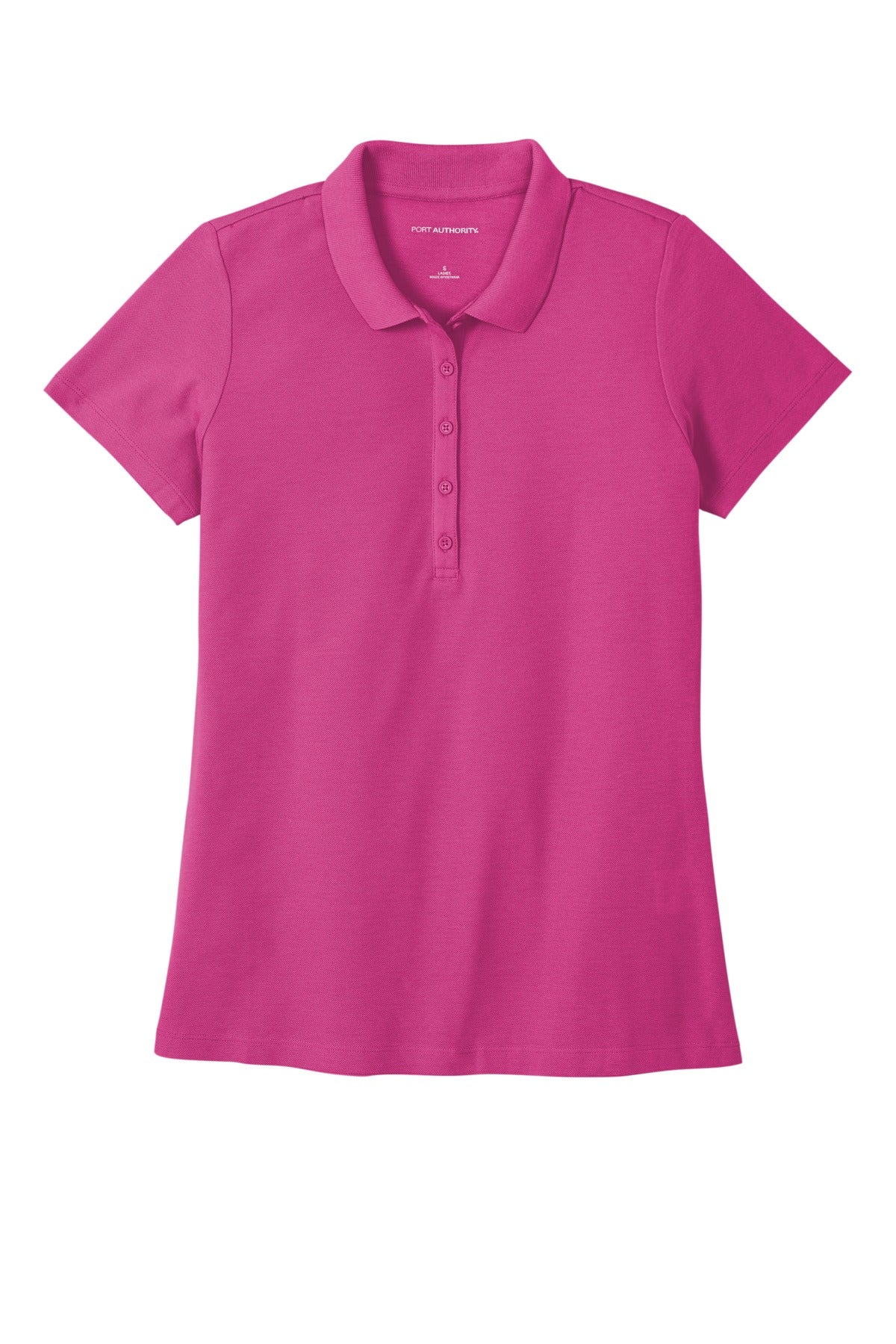 Custom Embroidered Port Authority Polos in Wild Berry