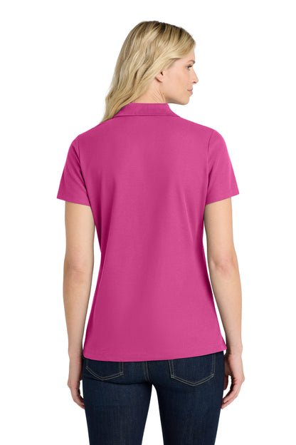 Custom Embroidered Port Authority Polos in Wild Berry