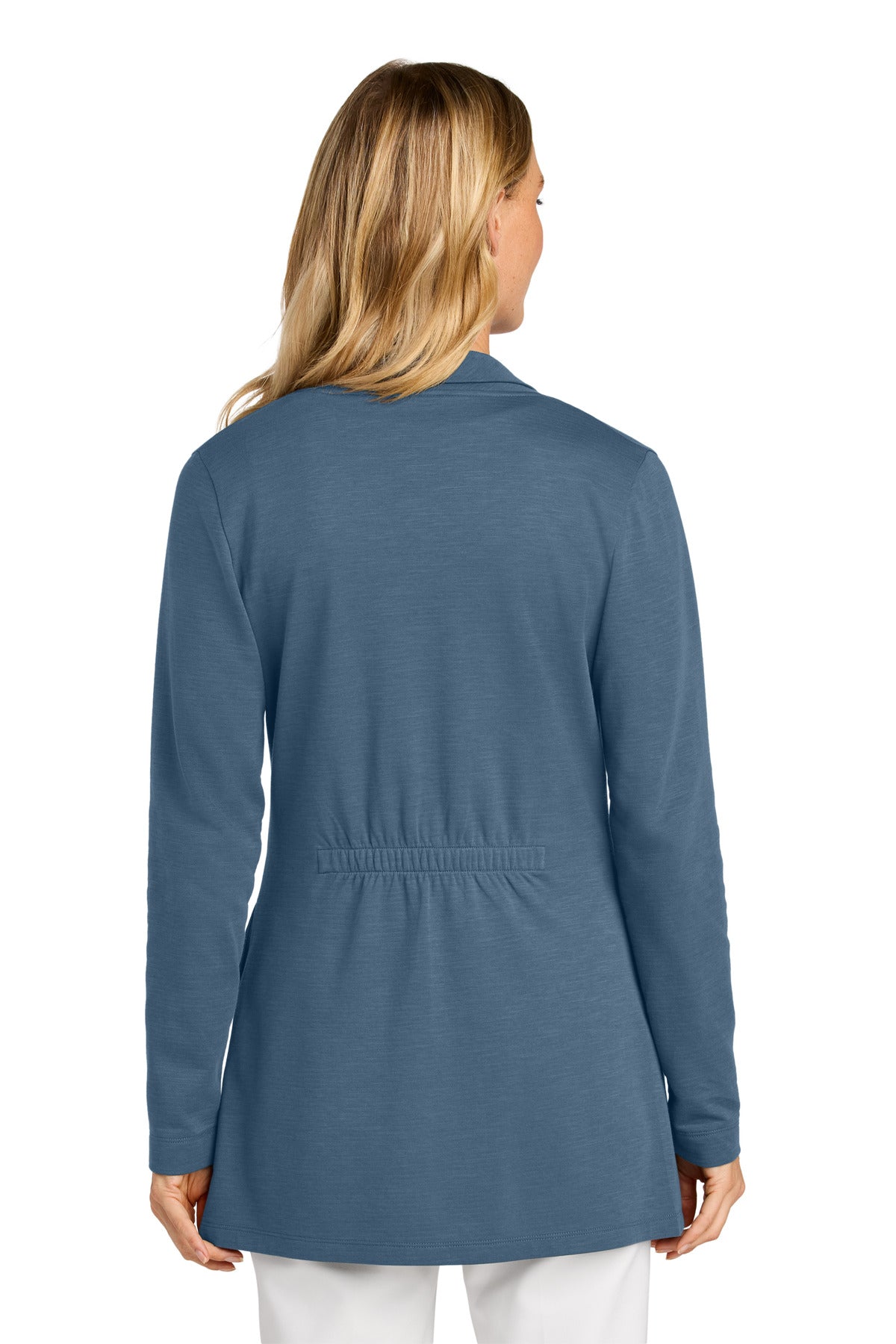 Custom Embroidered Port Authority Women's Breakwater Open Cardigan LK820,Dusk Blue