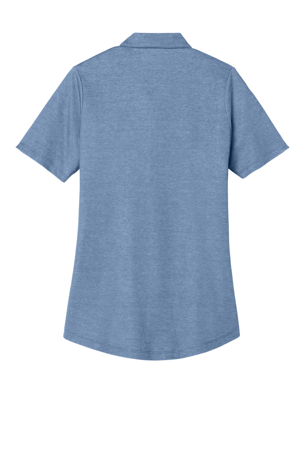 Custom Embroidered Port Authority Polos/Knits in Aegean Blue Heather
