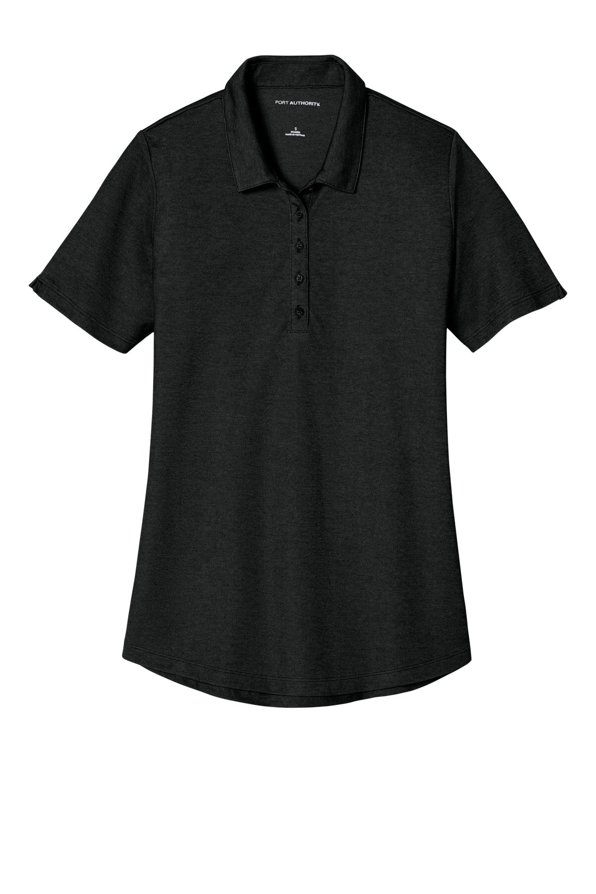 Custom Embroidered Port Authority Polos/Knits in Black Heather