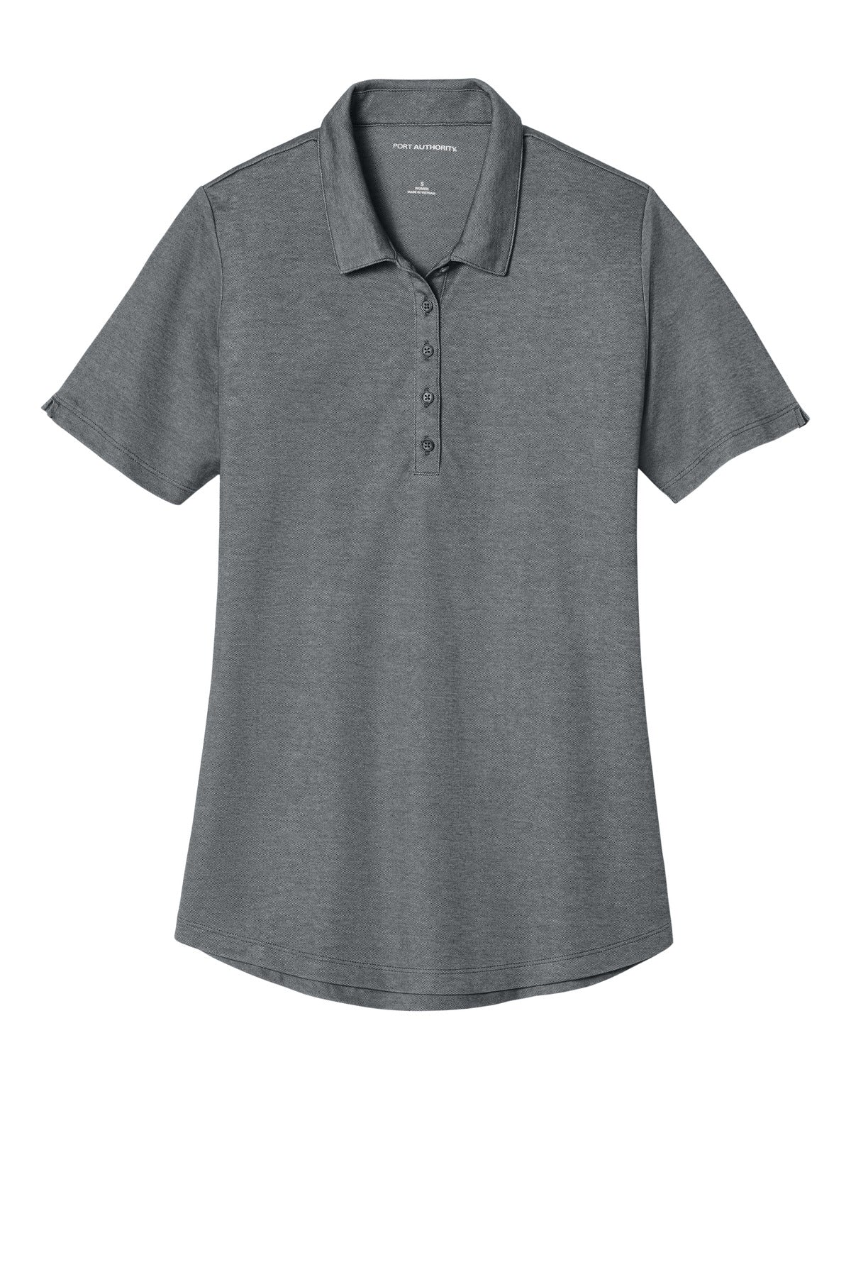 Custom Embroidered Port Authority Polos/Knits in Charcoal Heather