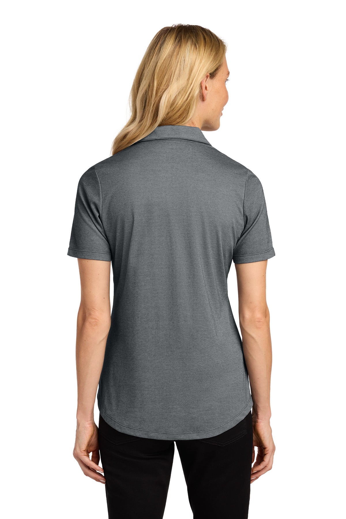 Custom Embroidered Port Authority Polos/Knits in Charcoal Heather
