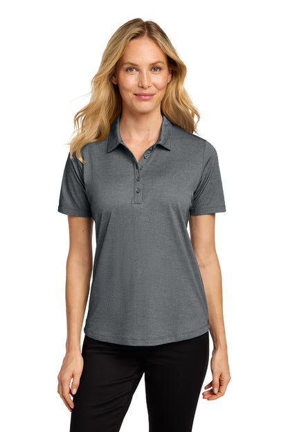 Custom Embroidered Port Authority Polos/Knits in Charcoal Heather
