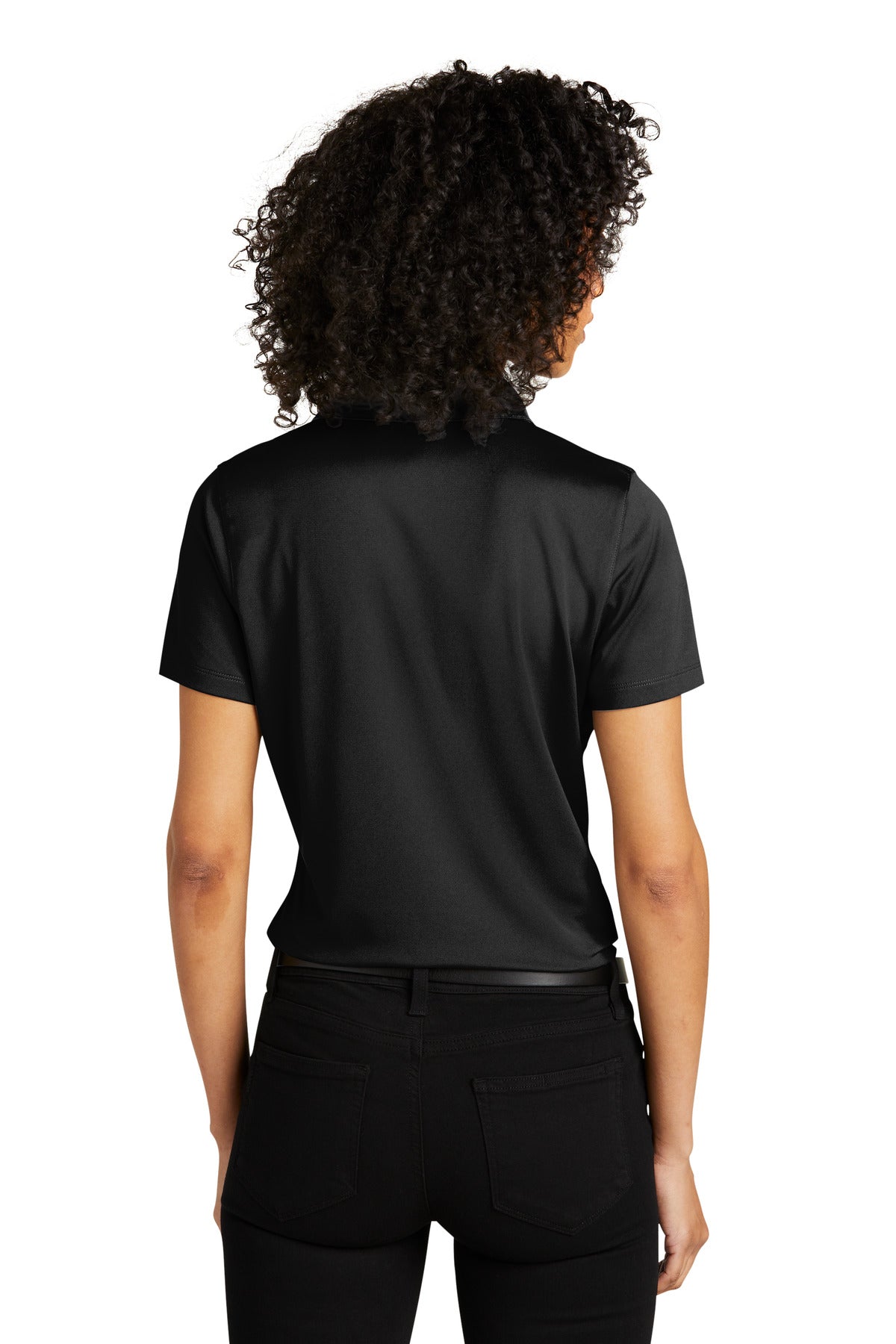 Custom Embroidered Port Authority Women's C-FREE Performance Polo LK863,Deep Black