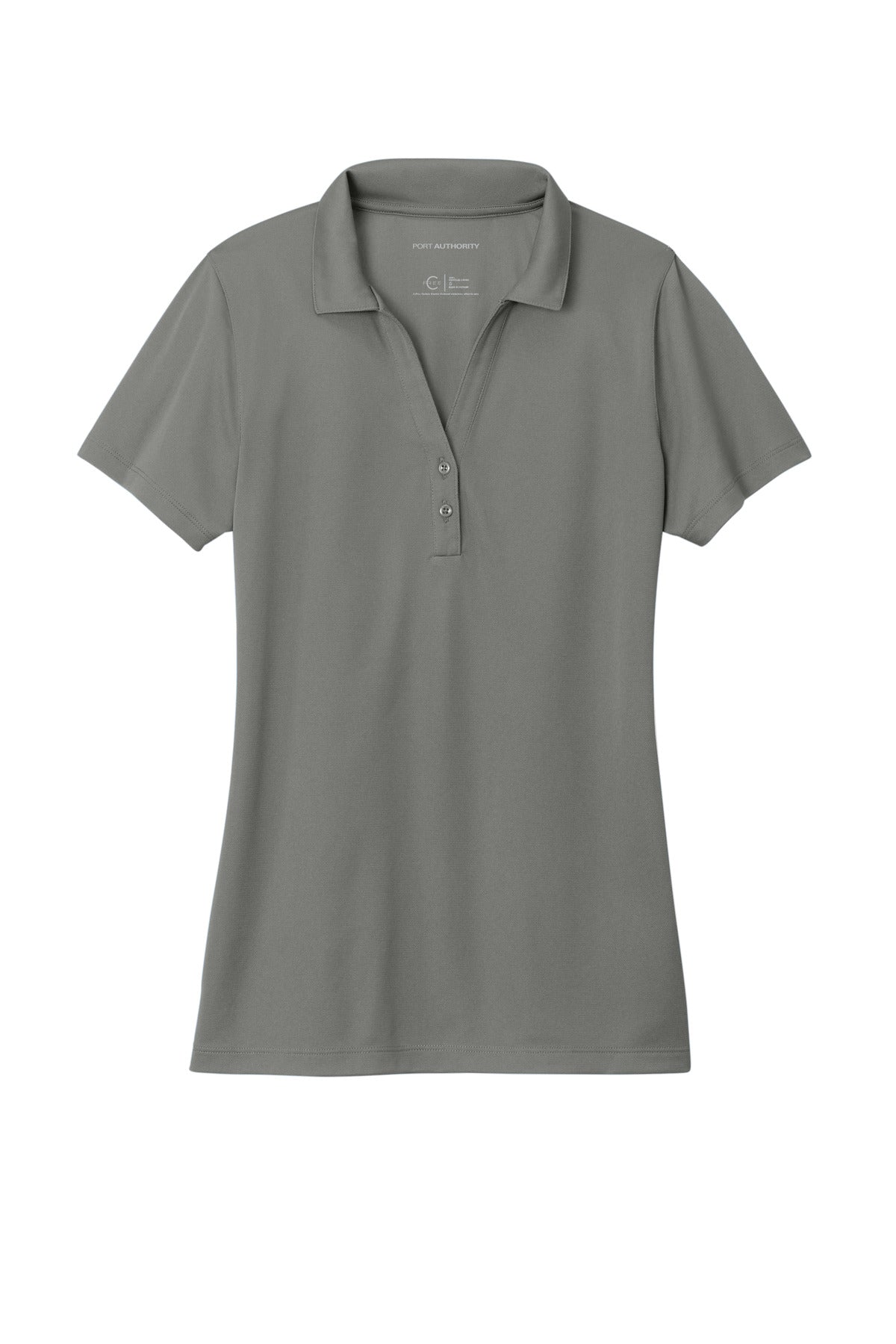 Custom Embroidered Port Authority Polos/Knits in Smoke Grey