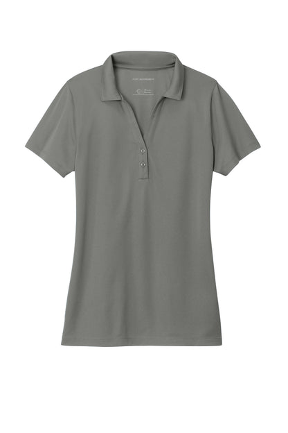 Custom Embroidered Port Authority Polos/Knits in Smoke Grey