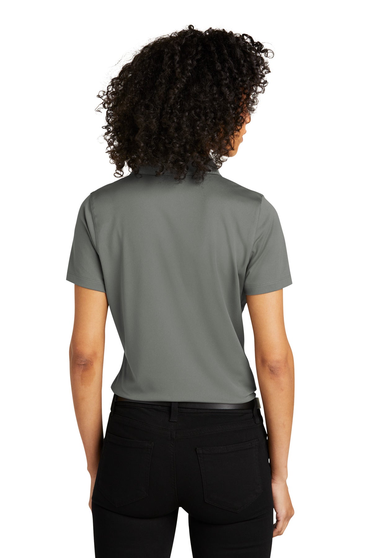 Custom Embroidered Port Authority Women's C-FREE Performance Polo LK863,Smoke Grey