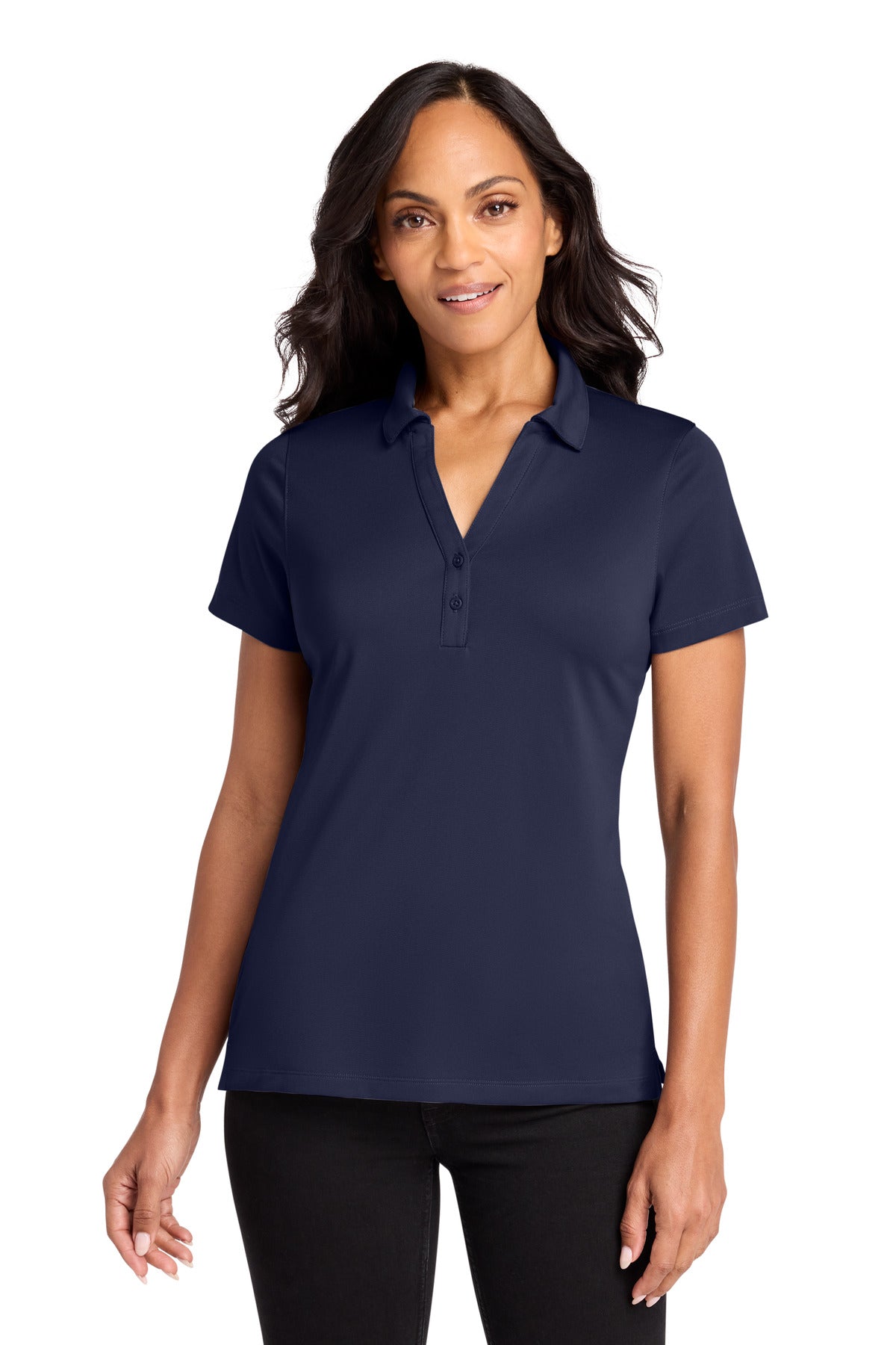 Custom Embroidered Port Authority Polos/Knits in True Navy
