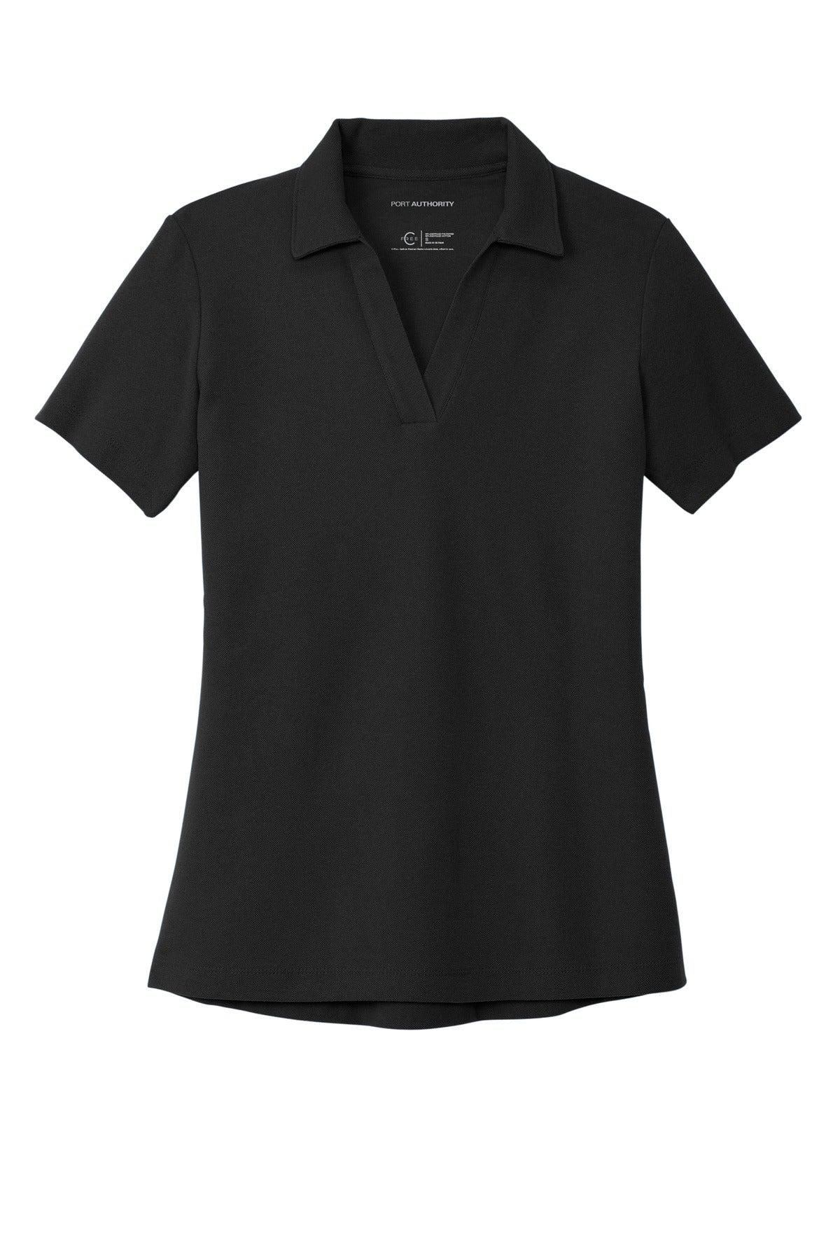 Custom Embroidered Port Authority Polos/Knits in Black