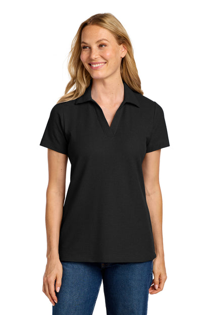 Custom Embroidered Port Authority Polos/Knits in Black