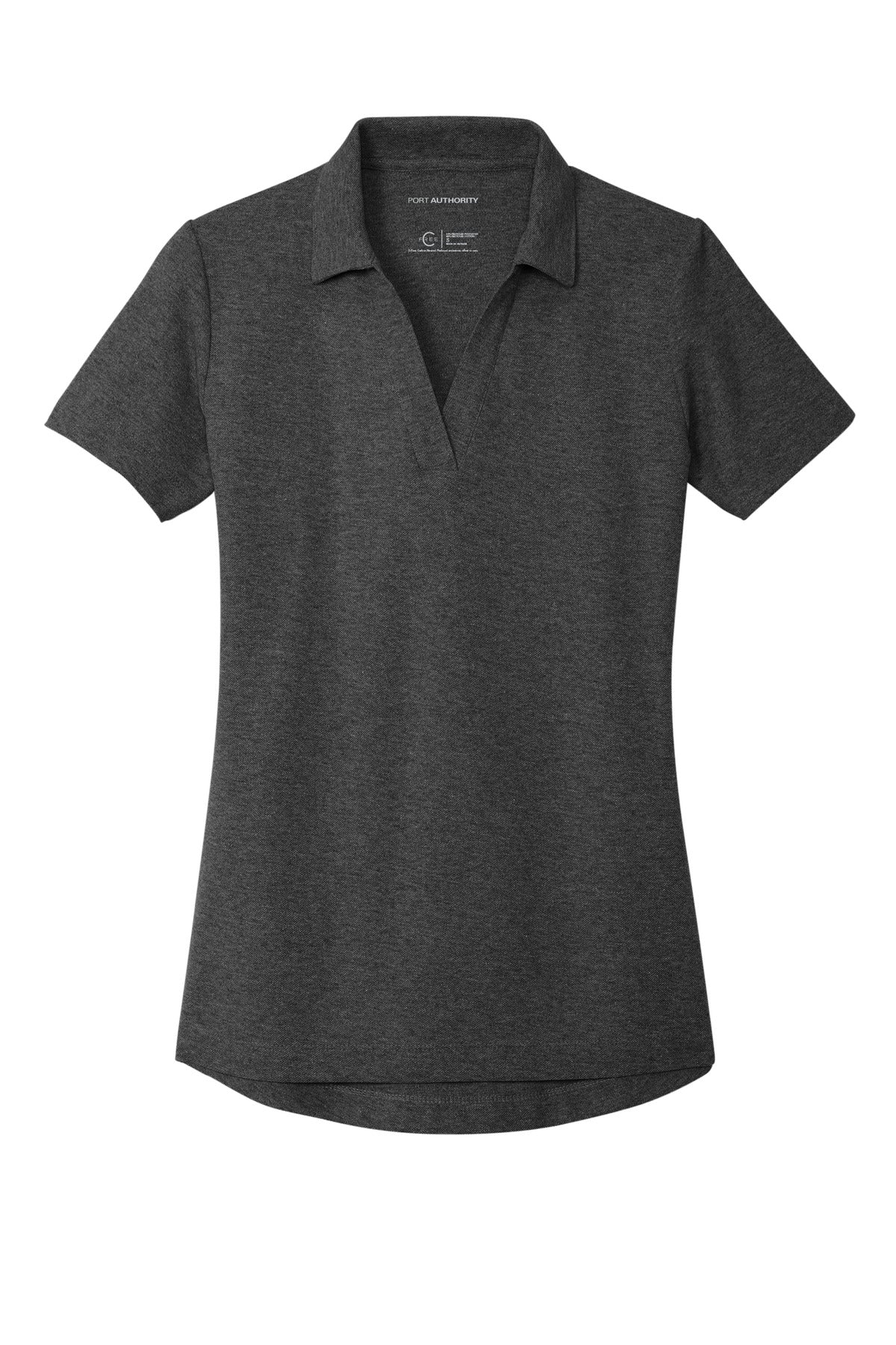 Custom Embroidered Port Authority Polos/Knits in Charcoal Heather
