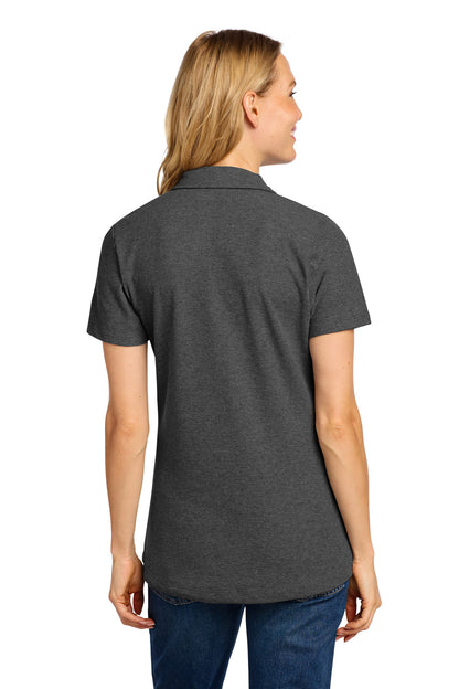 Custom Embroidered Port Authority Polos/Knits in Charcoal Heather