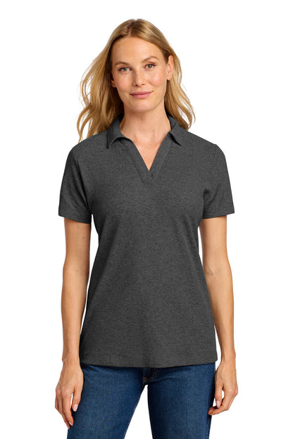 Custom Embroidered Port Authority Polos/Knits in Charcoal Heather