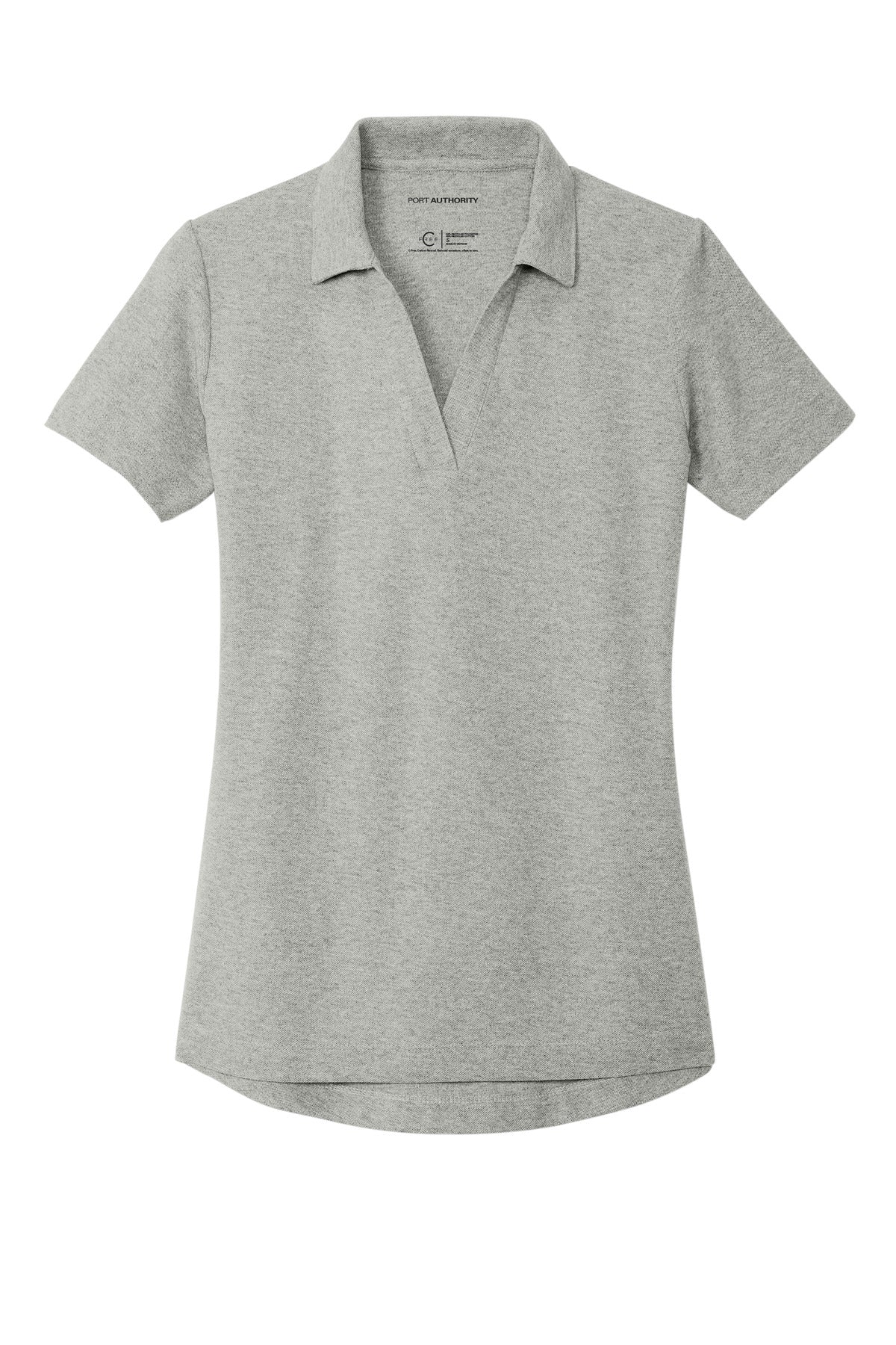 Custom Embroidered Port Authority Polos/Knits in Deep Smoke Heather