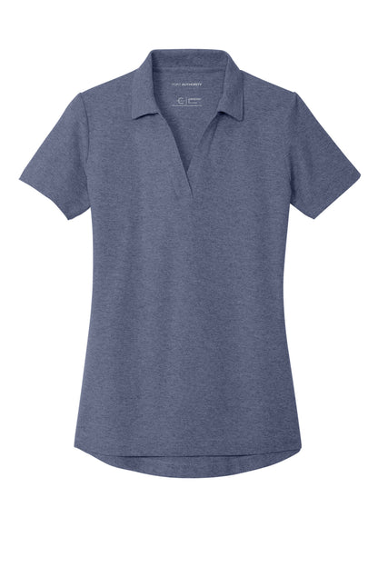 Custom Embroidered Port Authority Polos/Knits in Navy Heather