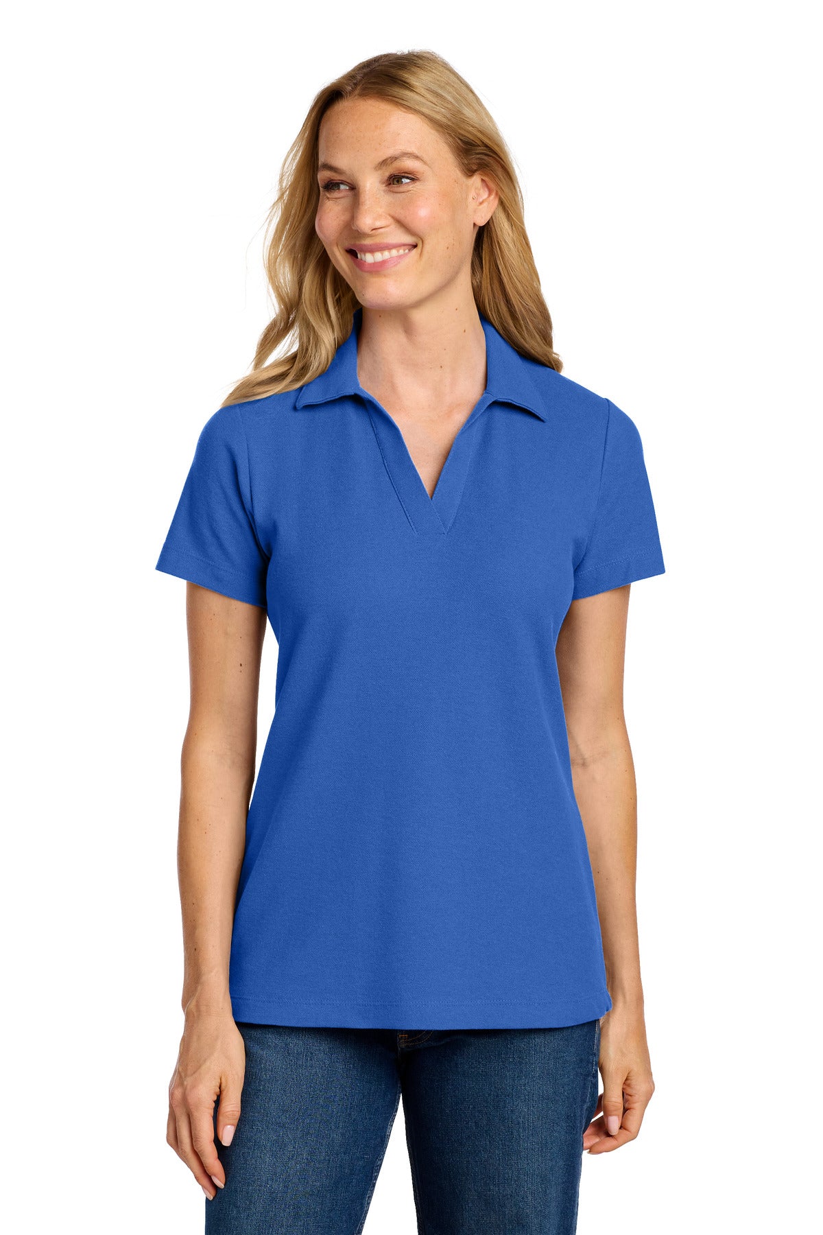 Custom Embroidered Port Authority Polos/Knits in True Blue