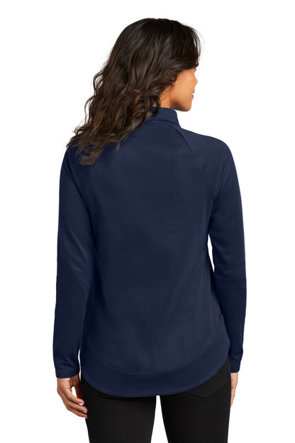 Custom Embroidered Port Authority Women's C-FREE Cypress 1/4-Zip LK870,True Navy