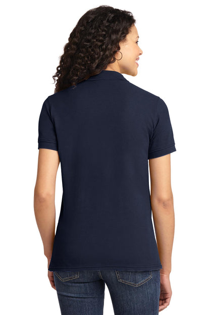 Custom Embroidered Port & Company Women's Core Blend Pique Polo. LKP155,Deep Navy