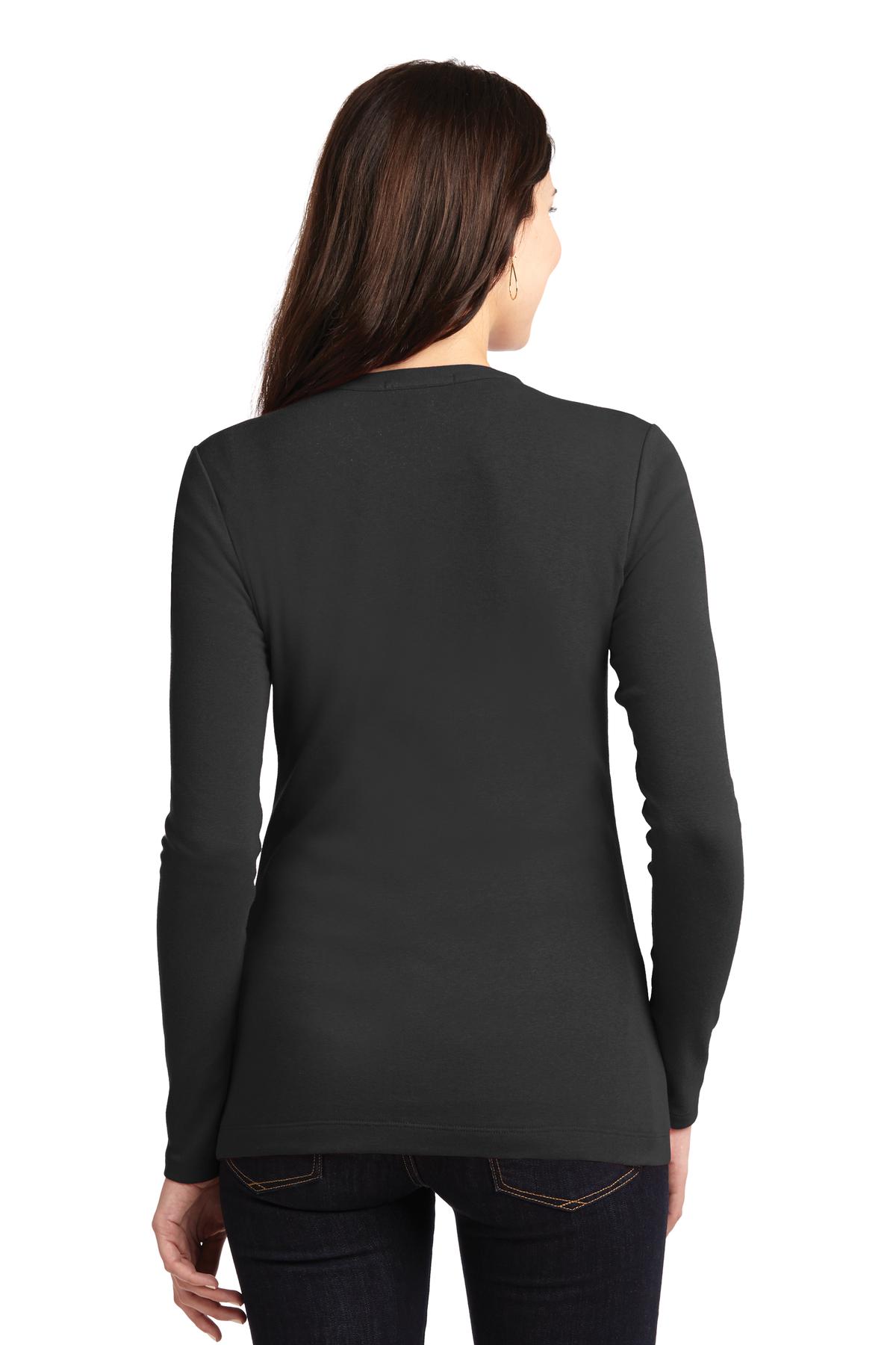 Custom Embroidered Port Authority Women's Concept Stretch Button-Front Cardigan. LM1008,Black